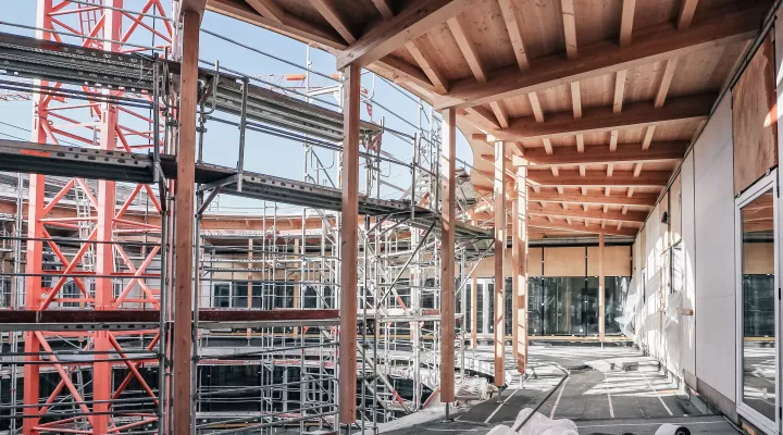 Der Neubau in Zürich Lengg nimmt langsam Form an. 