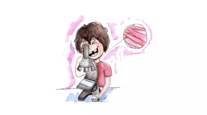 Zeichnung eines kleinen Jungen mit Duchenne Muskeldystrophie