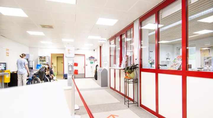 Kinder-Reha Schweiz, Eingangsbereich