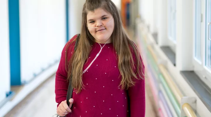 Pneumopathie Patientin im Kinderspital
