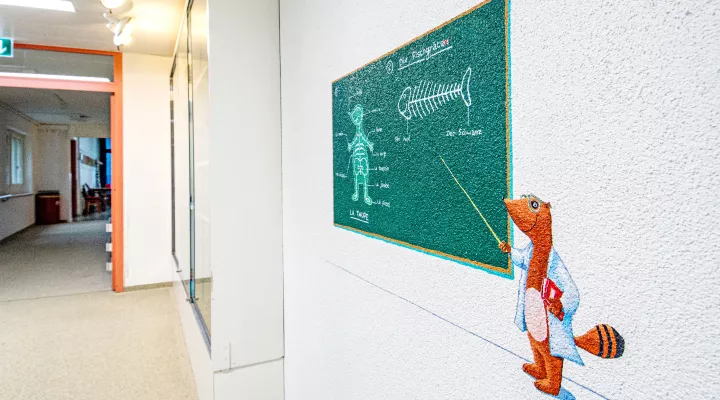 Kinder-Reha Schweiz, Gang zur Spitalschule