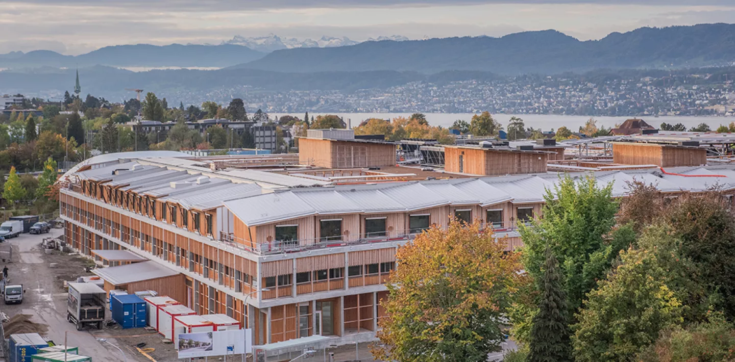 Aussenansicht des neuen Kinderspital Zürich Akutspitals