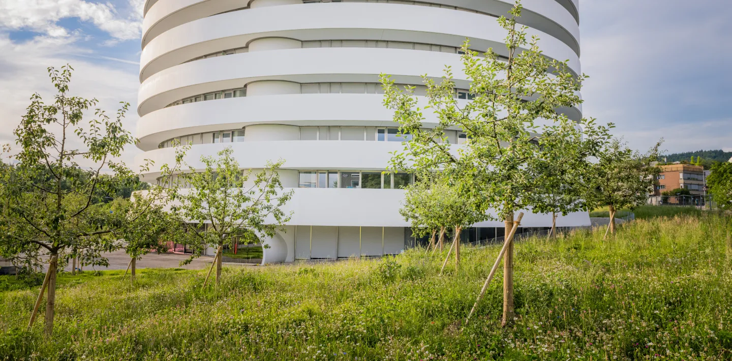 Das neue Gebäude für Forschung und Lehre des Kinderspitals Zürich.