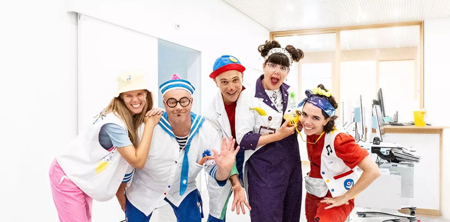 Spitalclowns im Notfall, Lumi, Dada, Knopf, Chachacha, Giga