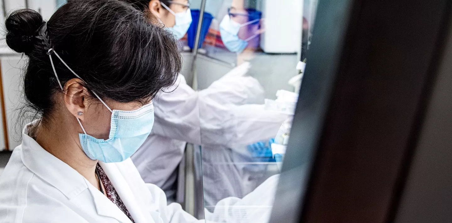 Forscherinnen analysieren am Kinderspital