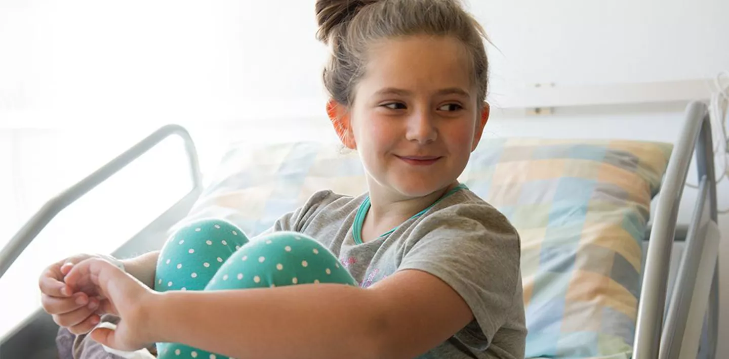 Kardiologie Patientin im Bett Kinderspital Zürich 
