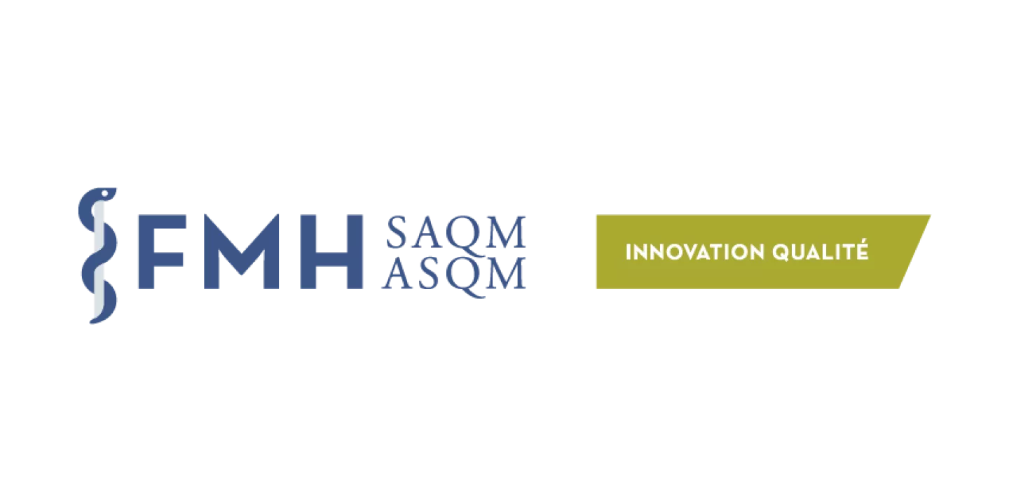 Das Logo für den Preis Innovation Qualité der «Schweizerischen Akademie für Qualität in der Medizin»