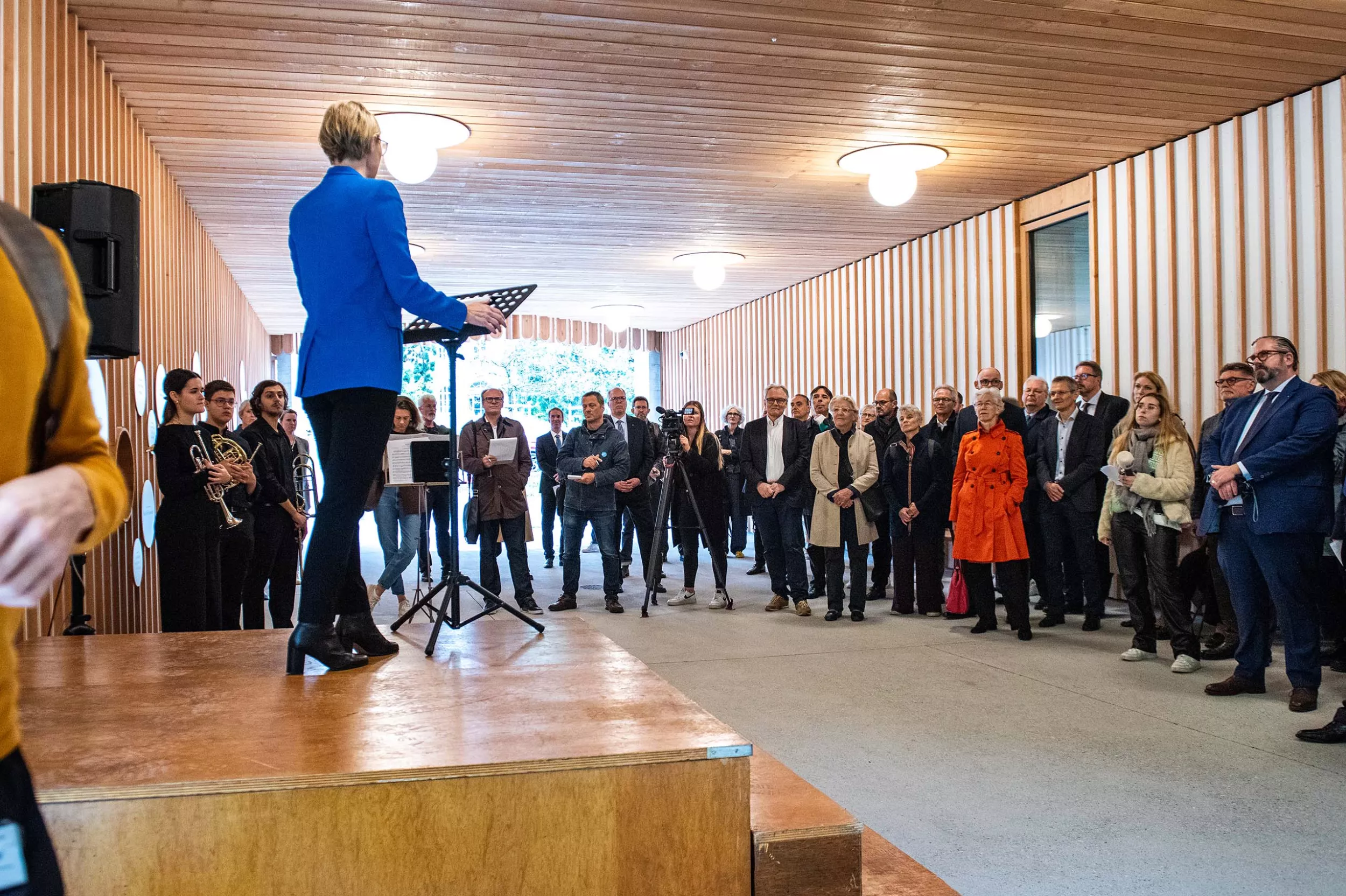 Regierungspräsidentin und Vorsteherin der Gesundheitsdirektion Natalie Rickli bei der Einweihung des neuen Kinderspitals Zürich