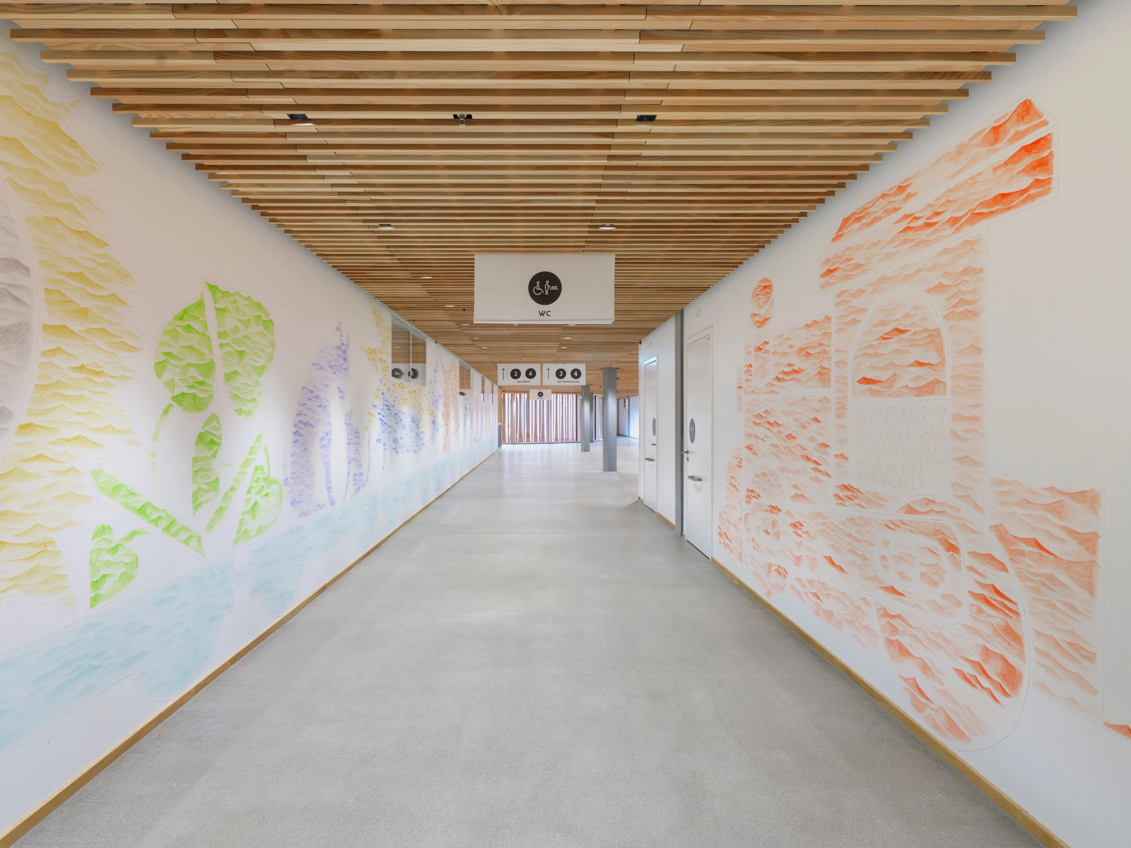 Francesco Clemente: «The Ocean of Stories» - Ein Wandgemälde mit Tempera, Ölkreide im Kinderspital Zürich