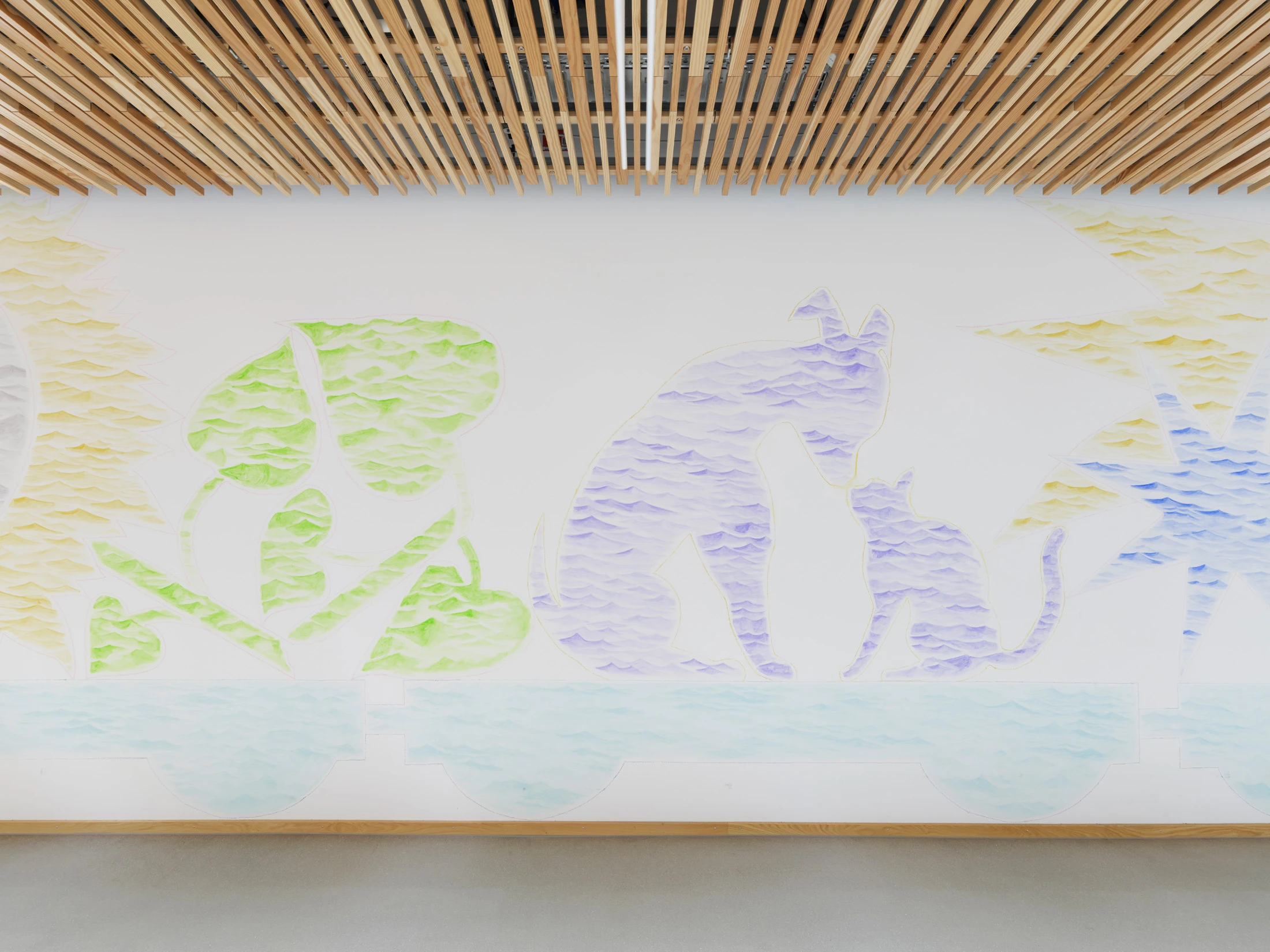 Francesco Clemente: «The Ocean of Stories» - Ein Wandgemälde mit Tempera, Ölkreide im Kinderspital Zürich