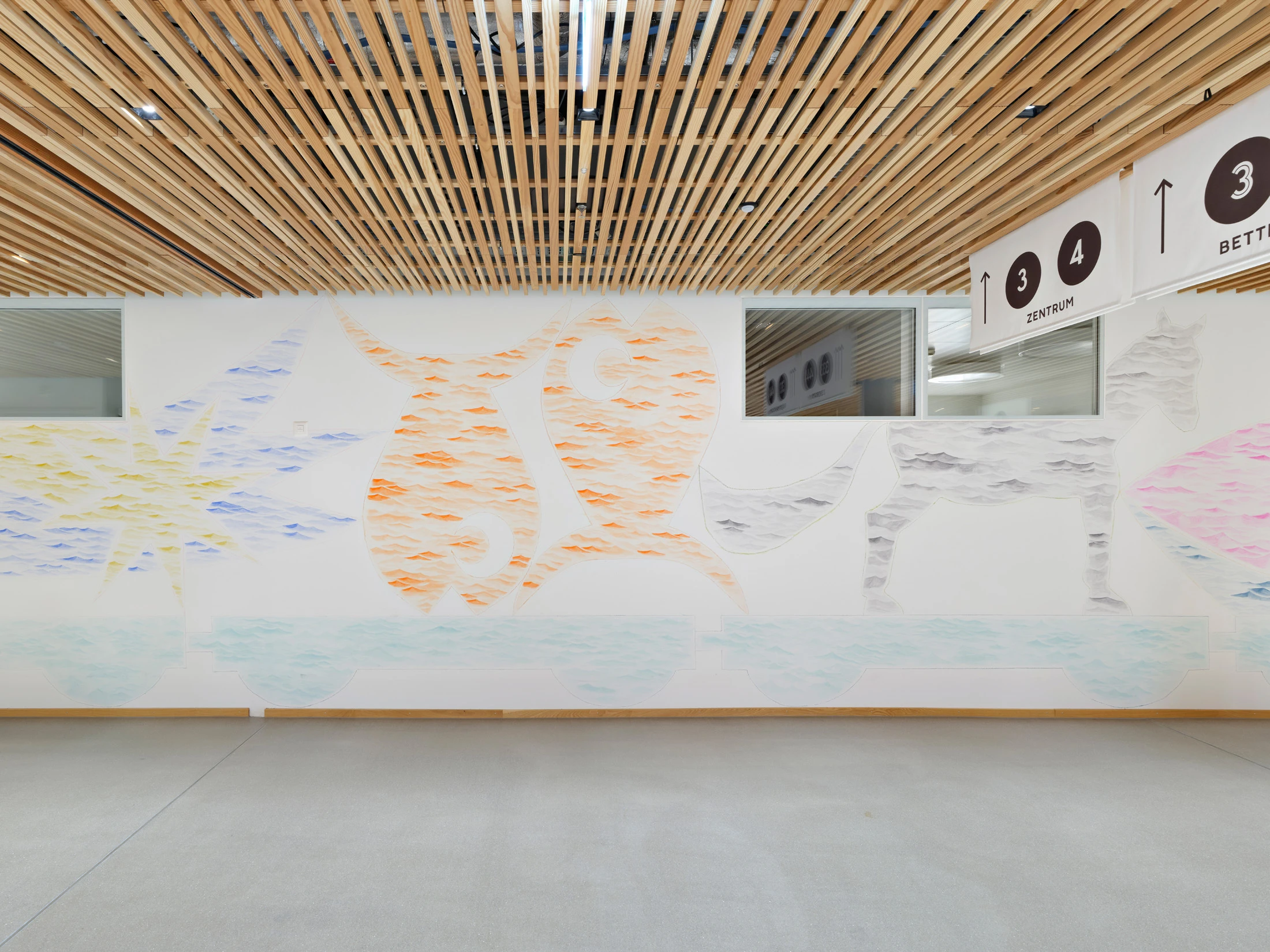Francesco Clemente: «The Ocean of Stories» - Ein Wandgemälde mit Tempera, Ölkreide im Kinderspital Zürich