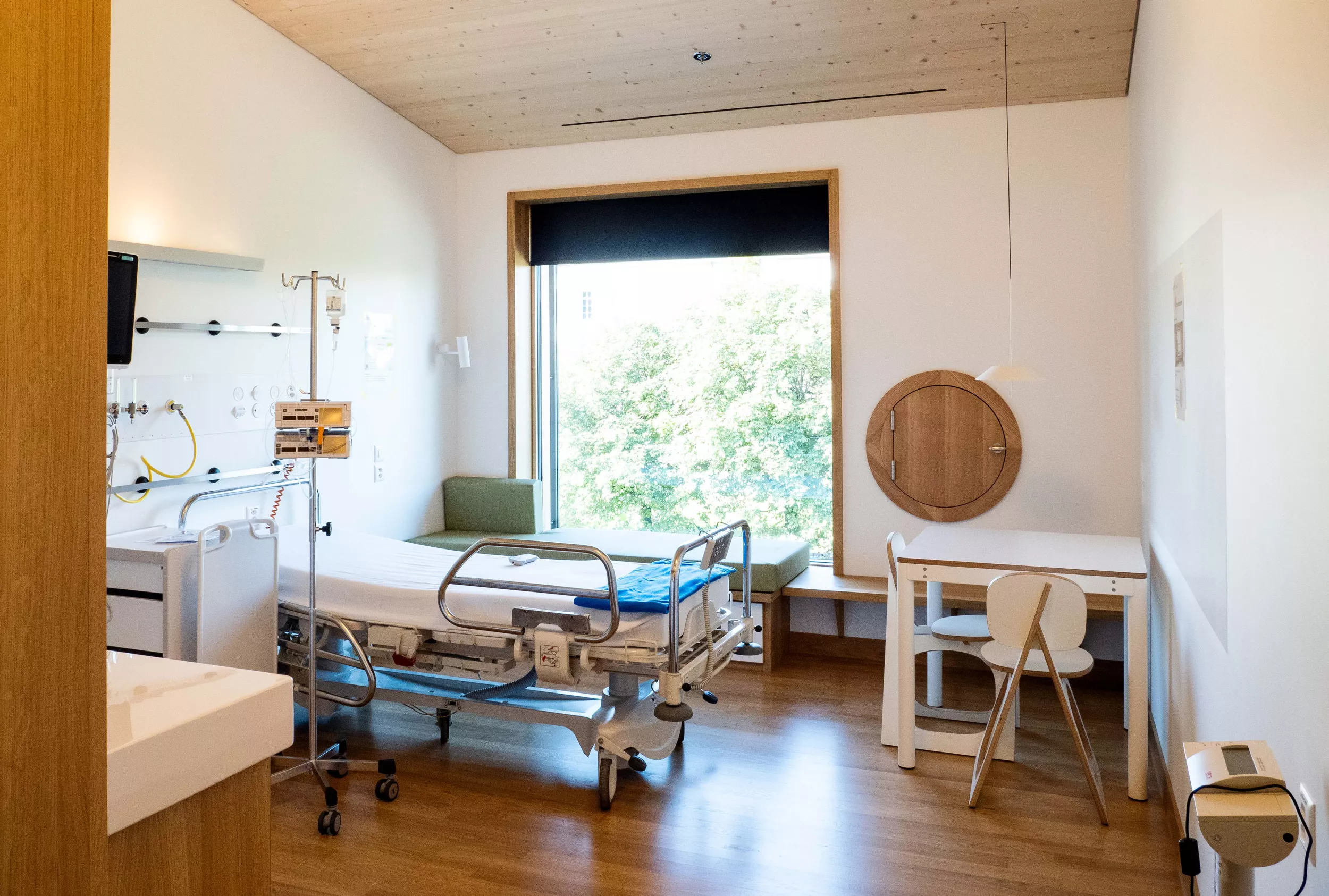 Patientenzimmer im Akutspital des Kinderspitals Zürich