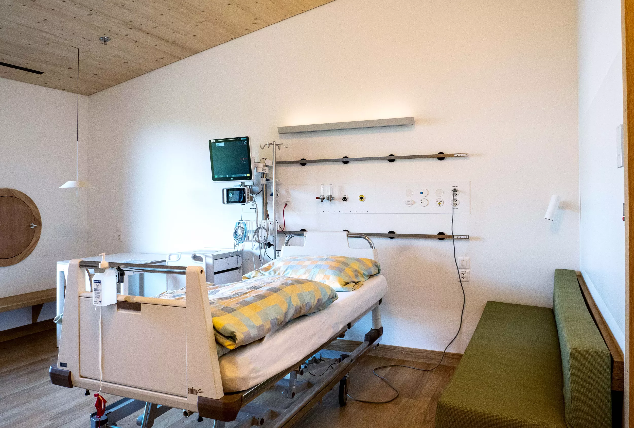 Patientenzimmer im Akutspital des Kinderspitals Zürich