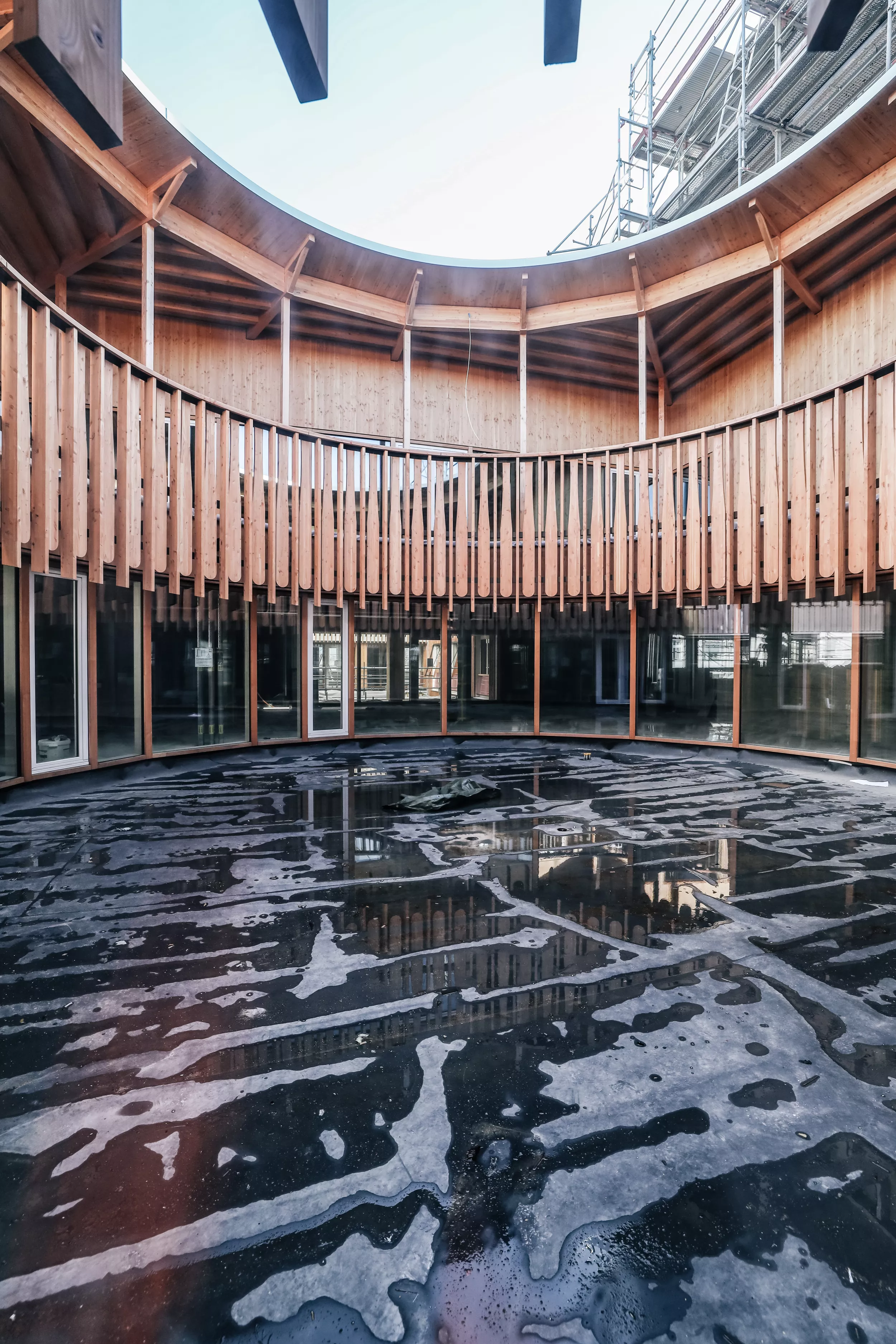 Der Neubau in Zürich Lengg nimmt langsam Form an. 