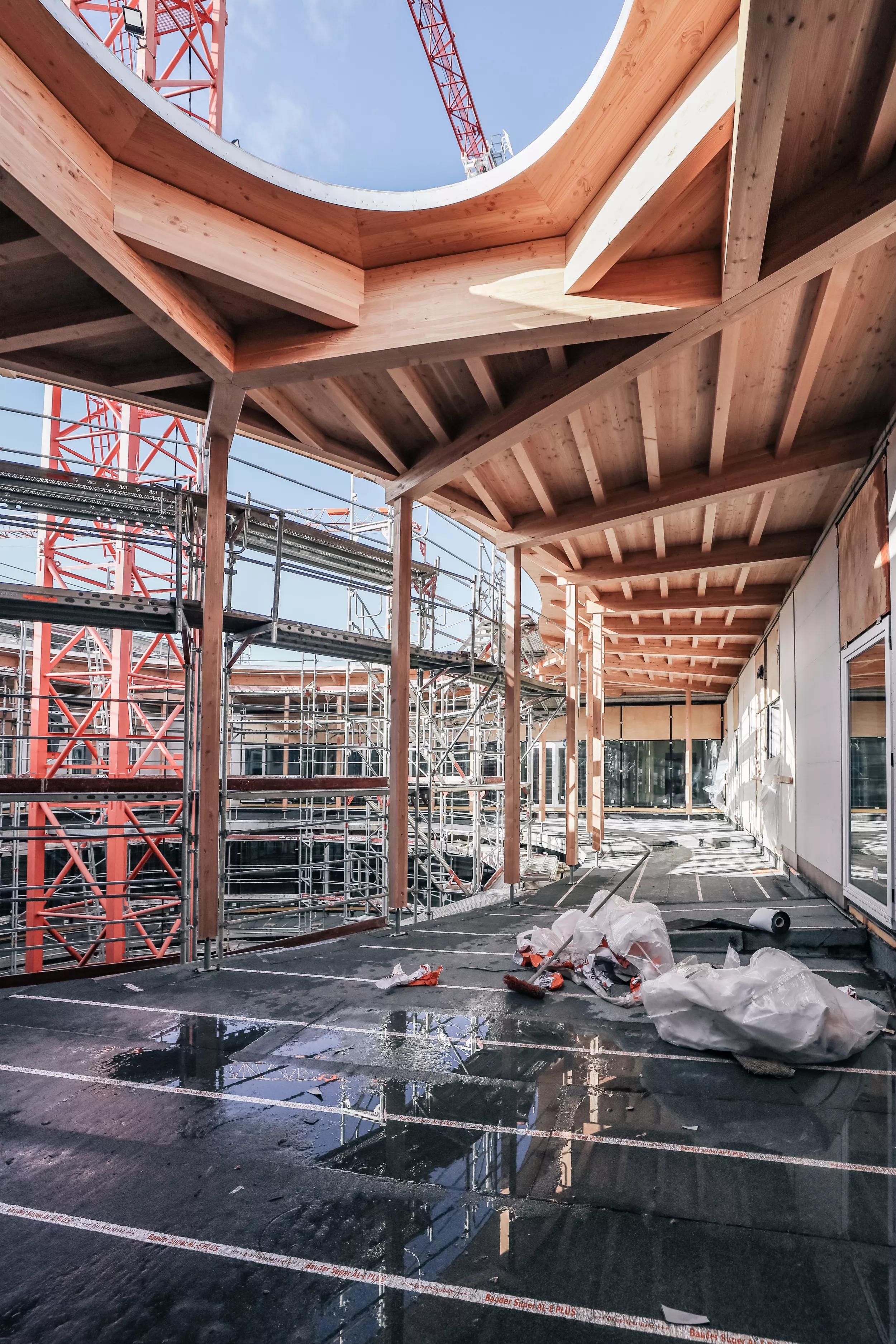 Der Neubau in Zürich Lengg nimmt langsam Form an. 