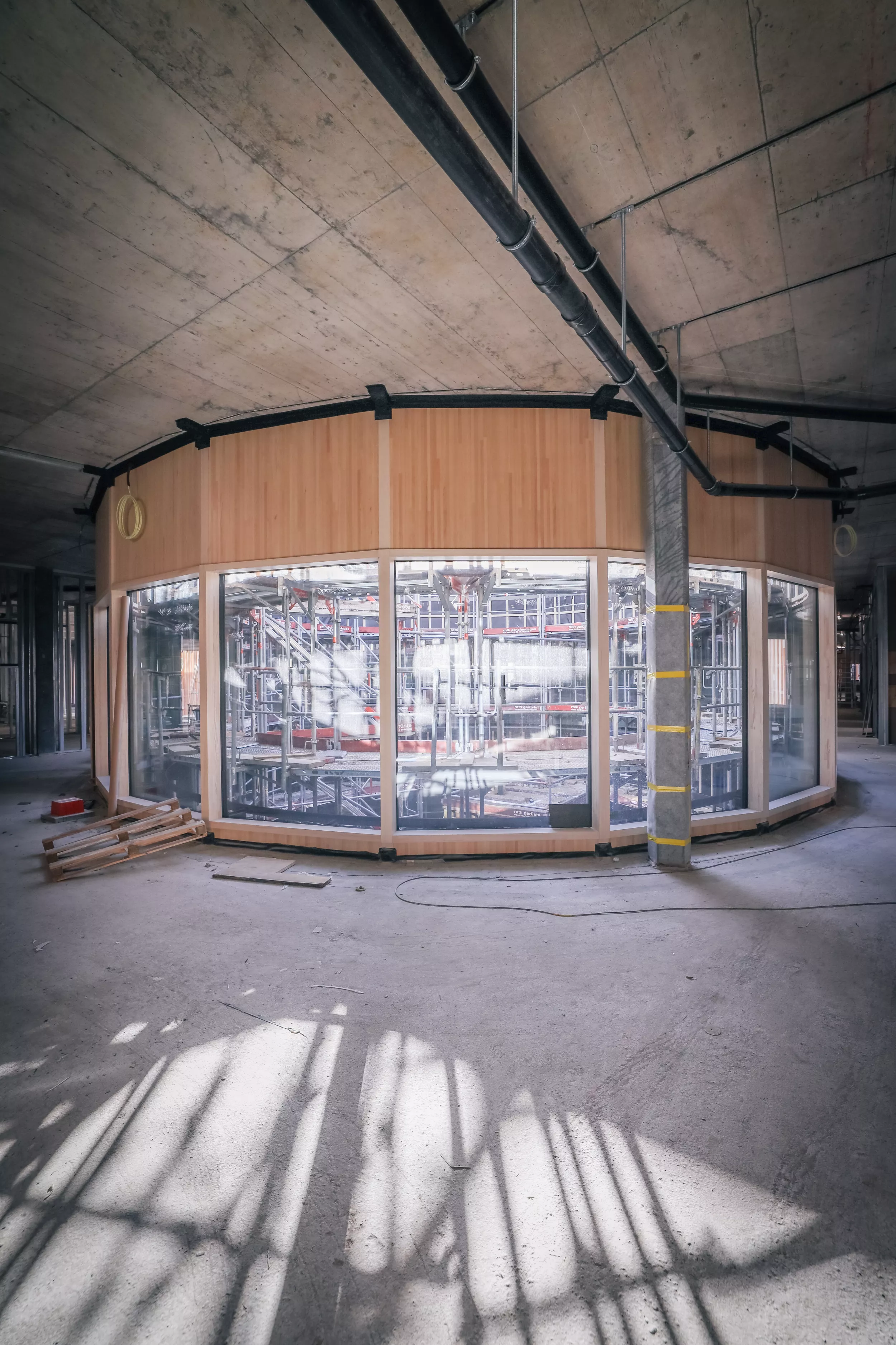 Der Neubau in Zürich Lengg nimmt langsam Form an. 