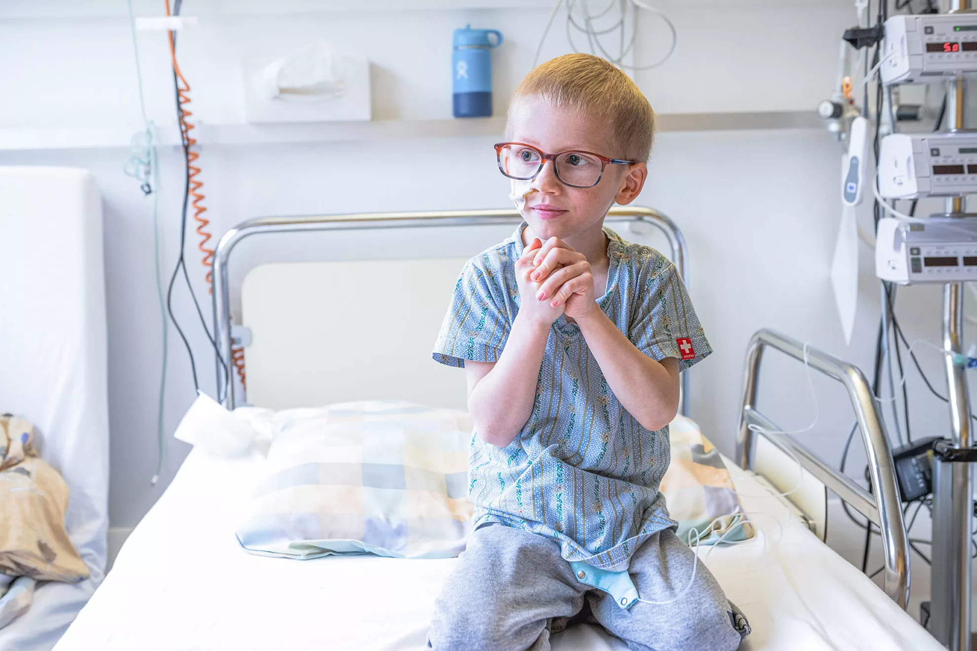 Onkologie Patient Ron im Kinderspital Zürich