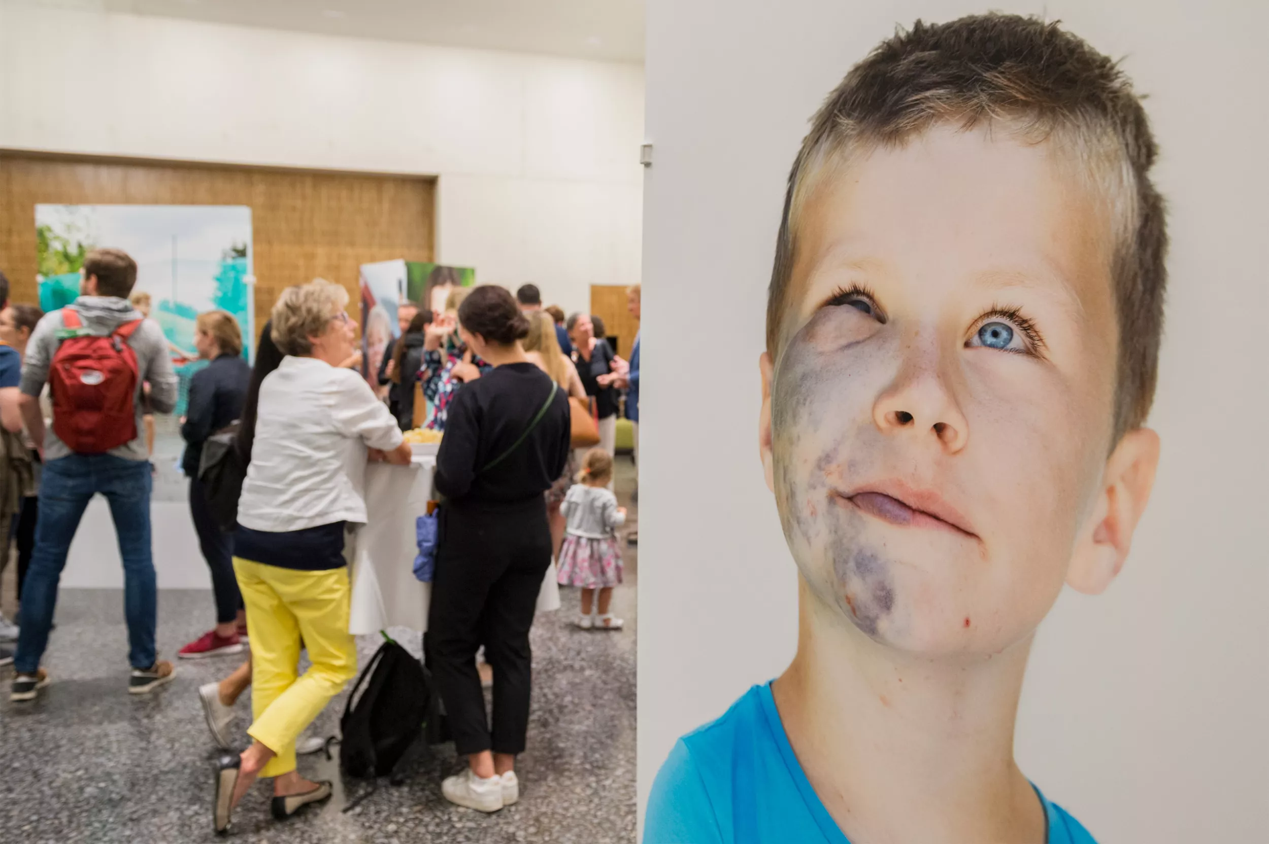 Im Foyer der Ausstellung 