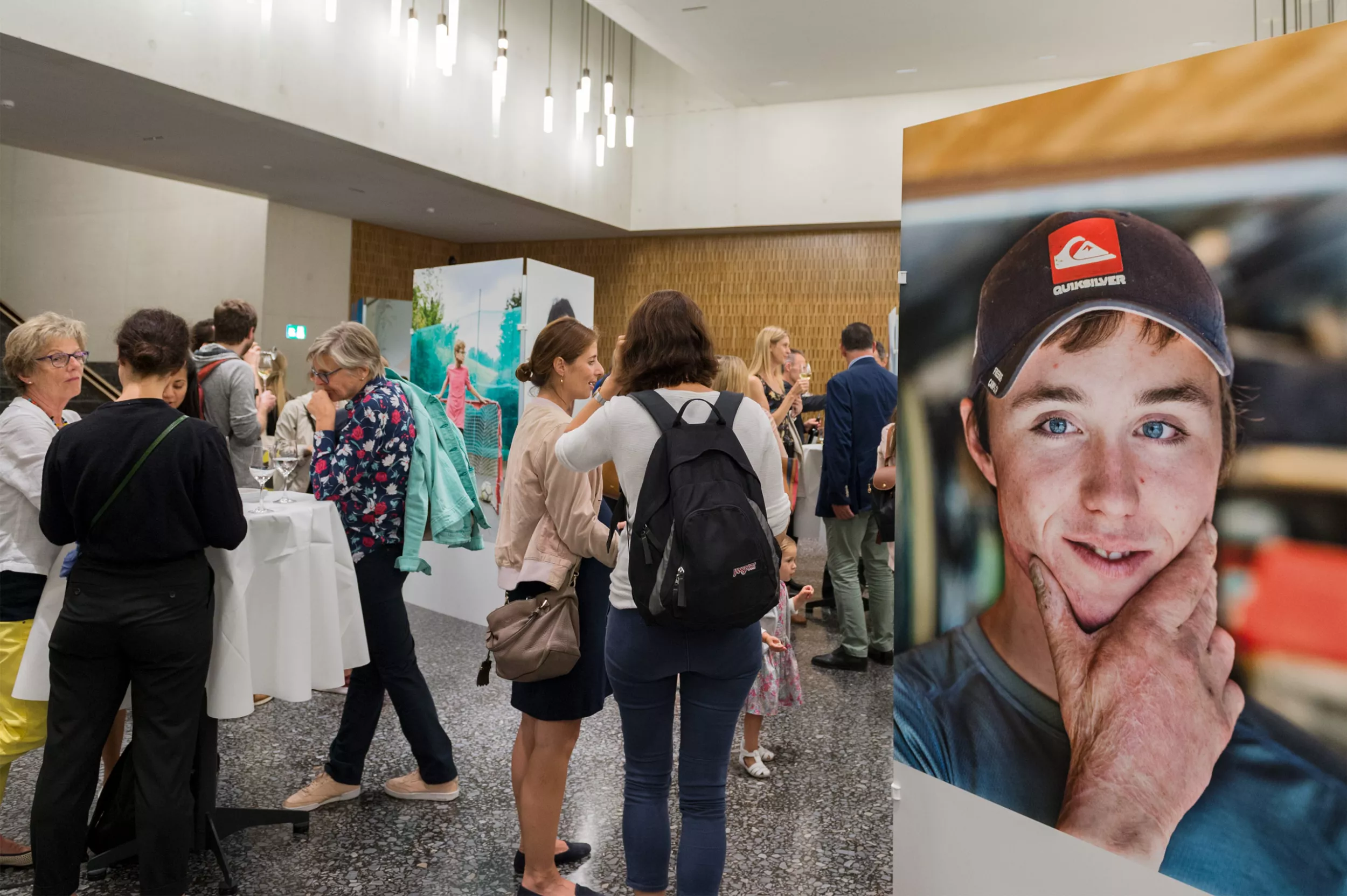 Im Foyer der Ausstellung 