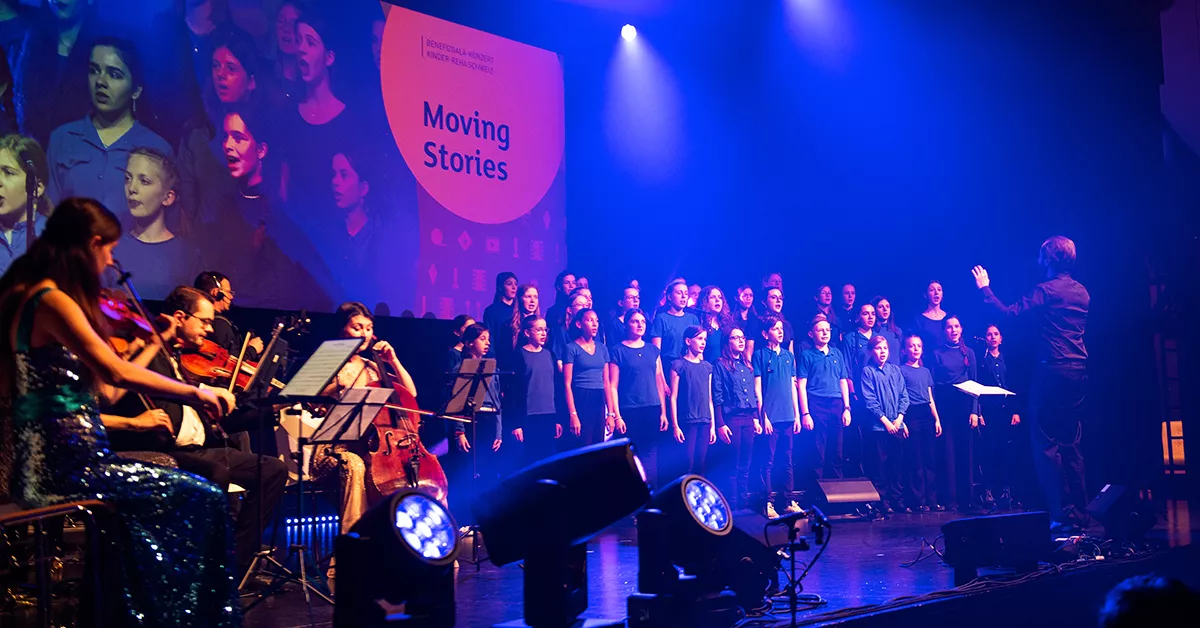 Konzertchor der Musikschule Konservatorium Zürich bei der Benefizgala der Kinder-Reha Schweiz 2024