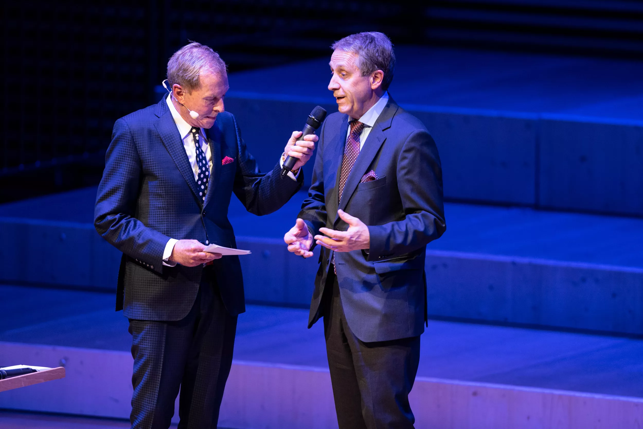 Interview auf der Bühne 