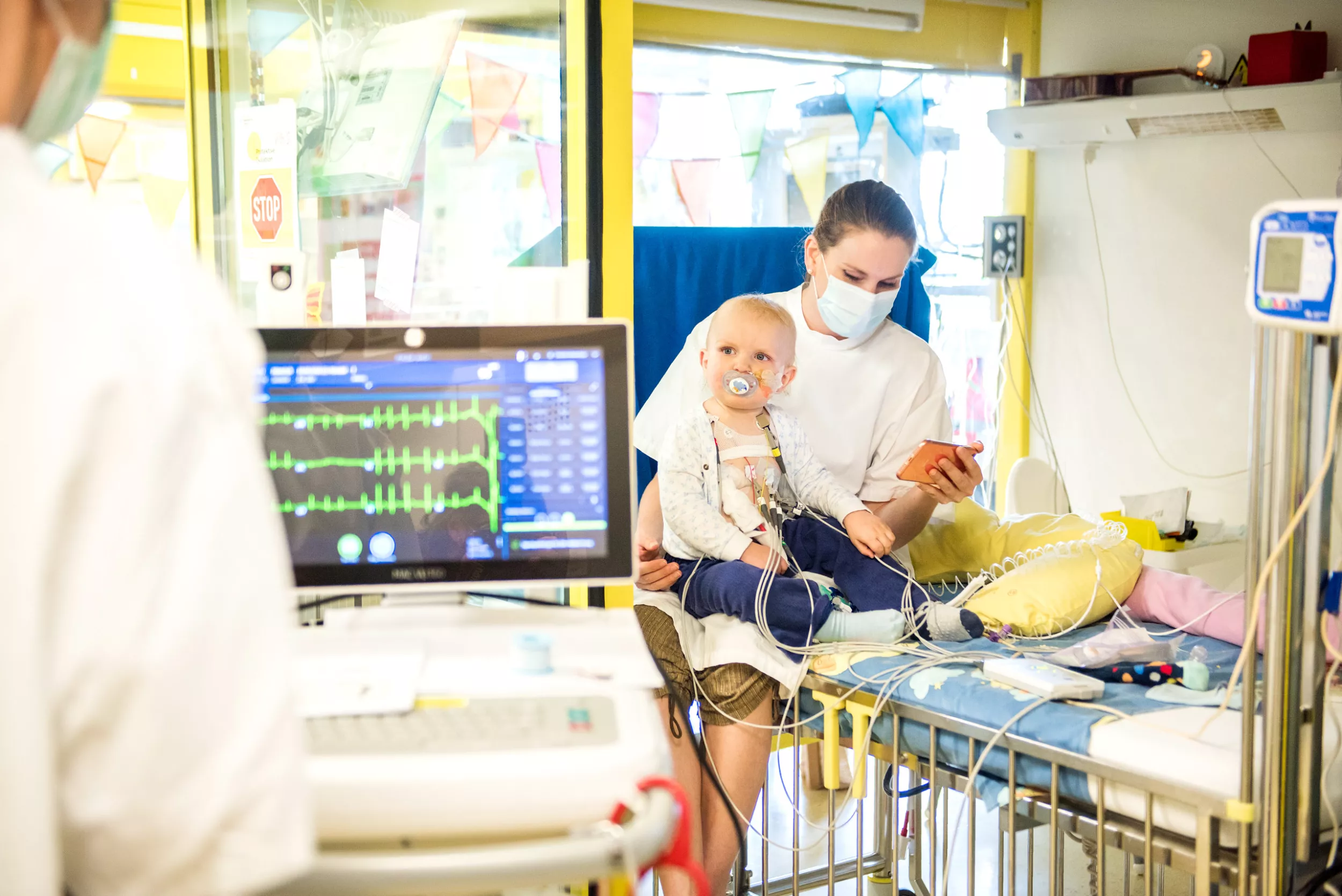 Patient mit Mutter 
