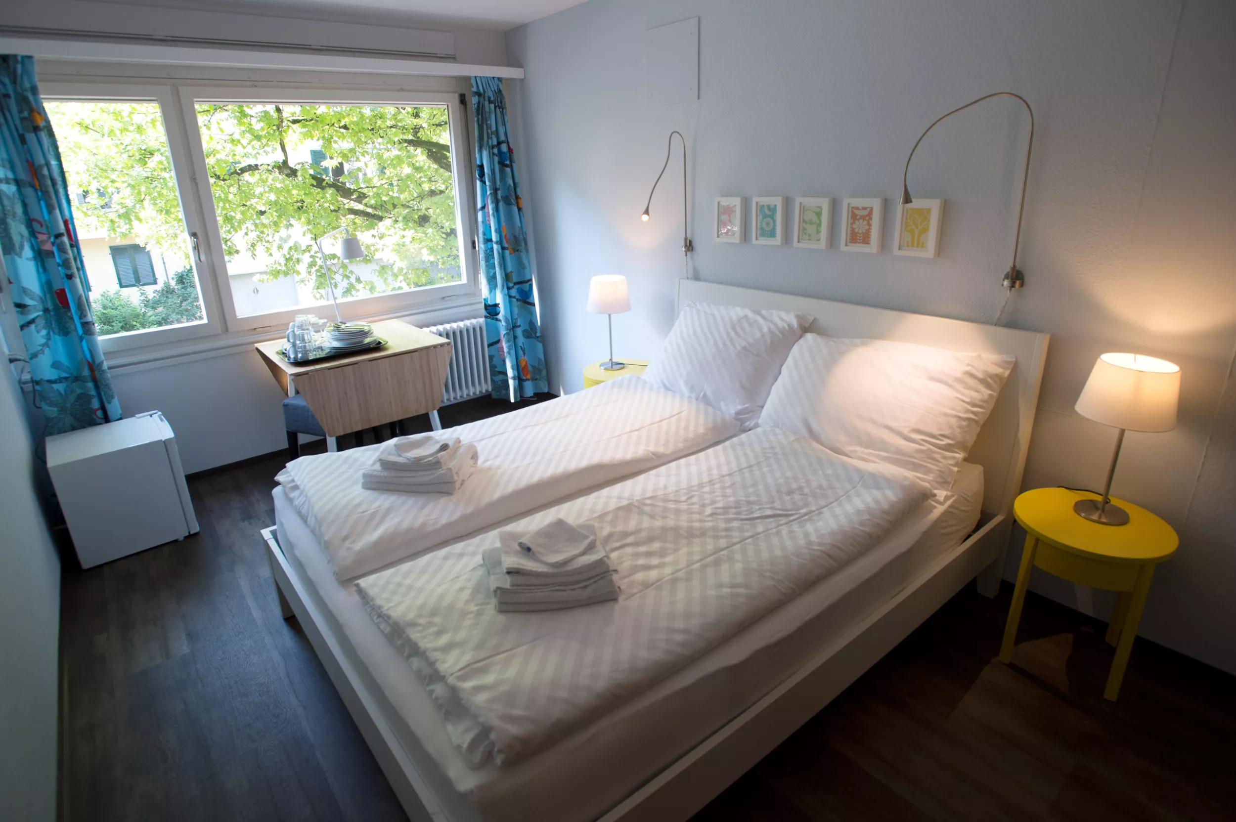 Schlafzimmer in der Elternunterkunft 