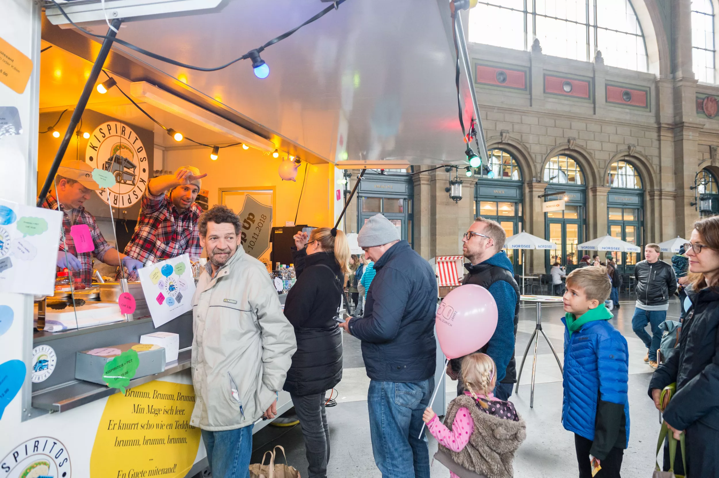 Kispi Pop-up für Verpflegung 