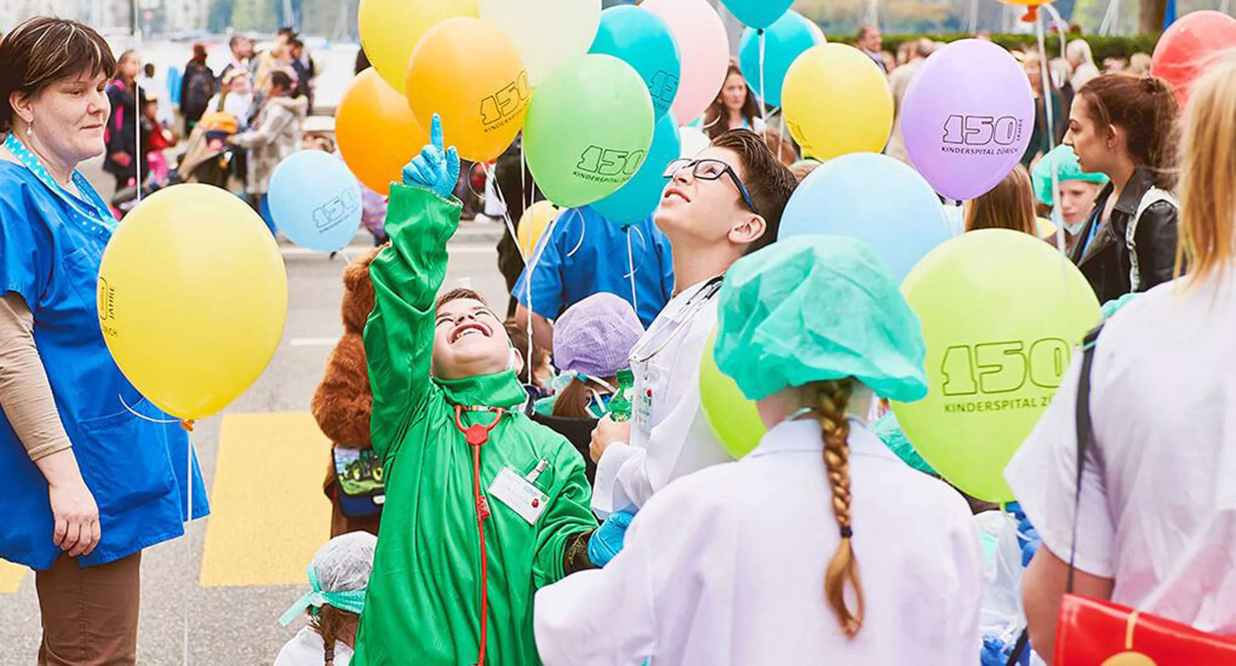 Patient Kardiologie Kinderspital Zürich beim Sechseläuten