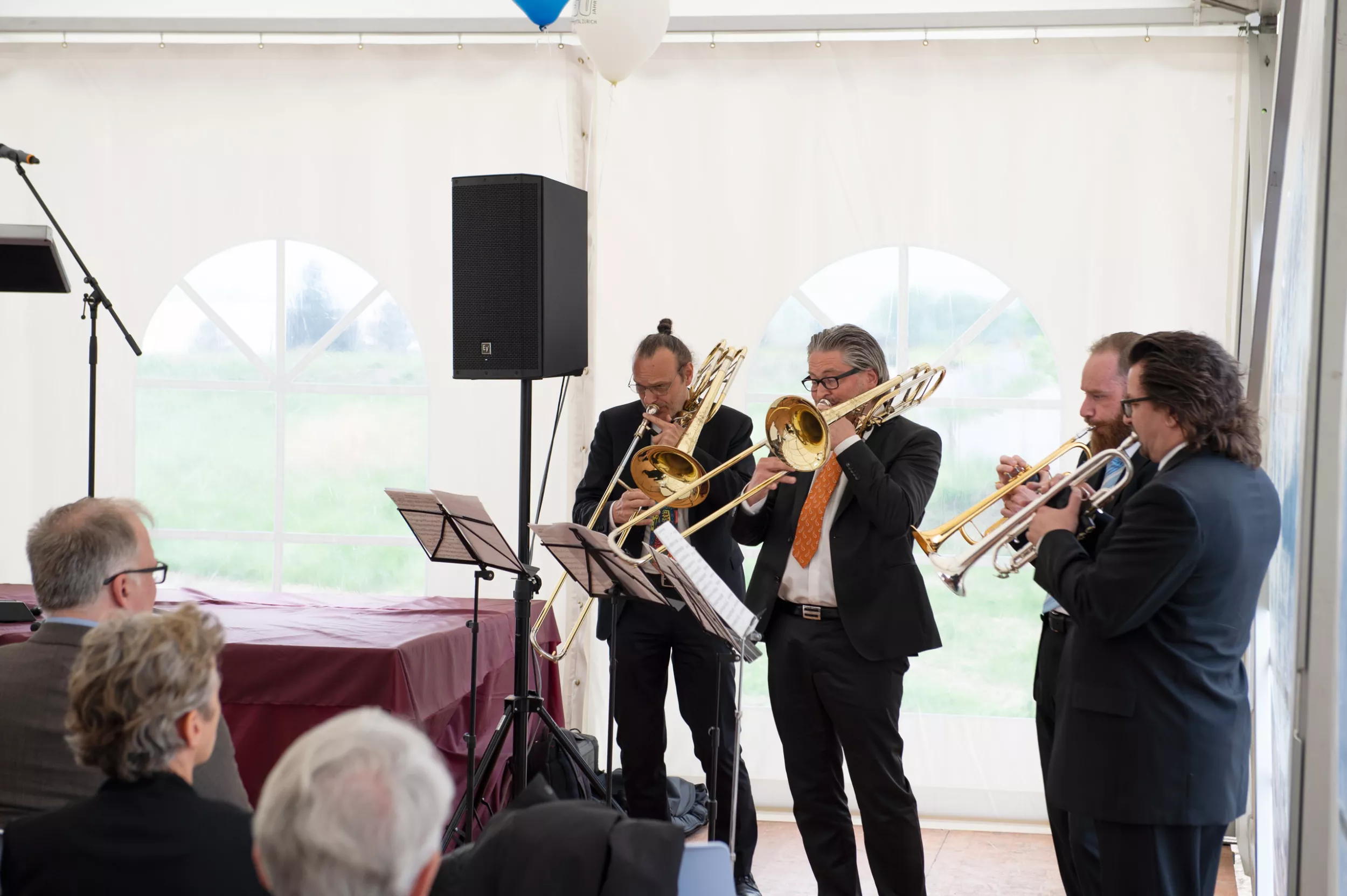 Musikalischer Beitrag  beim Spatenstich Kinderspital 
