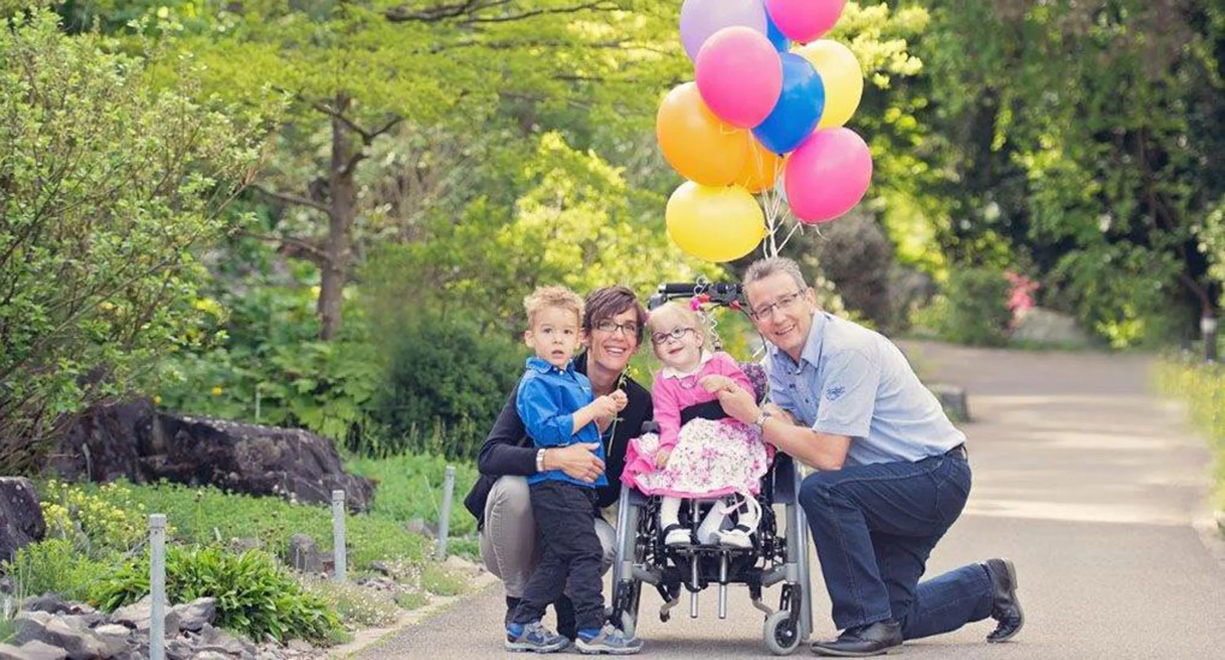 Patientin mit Familie 