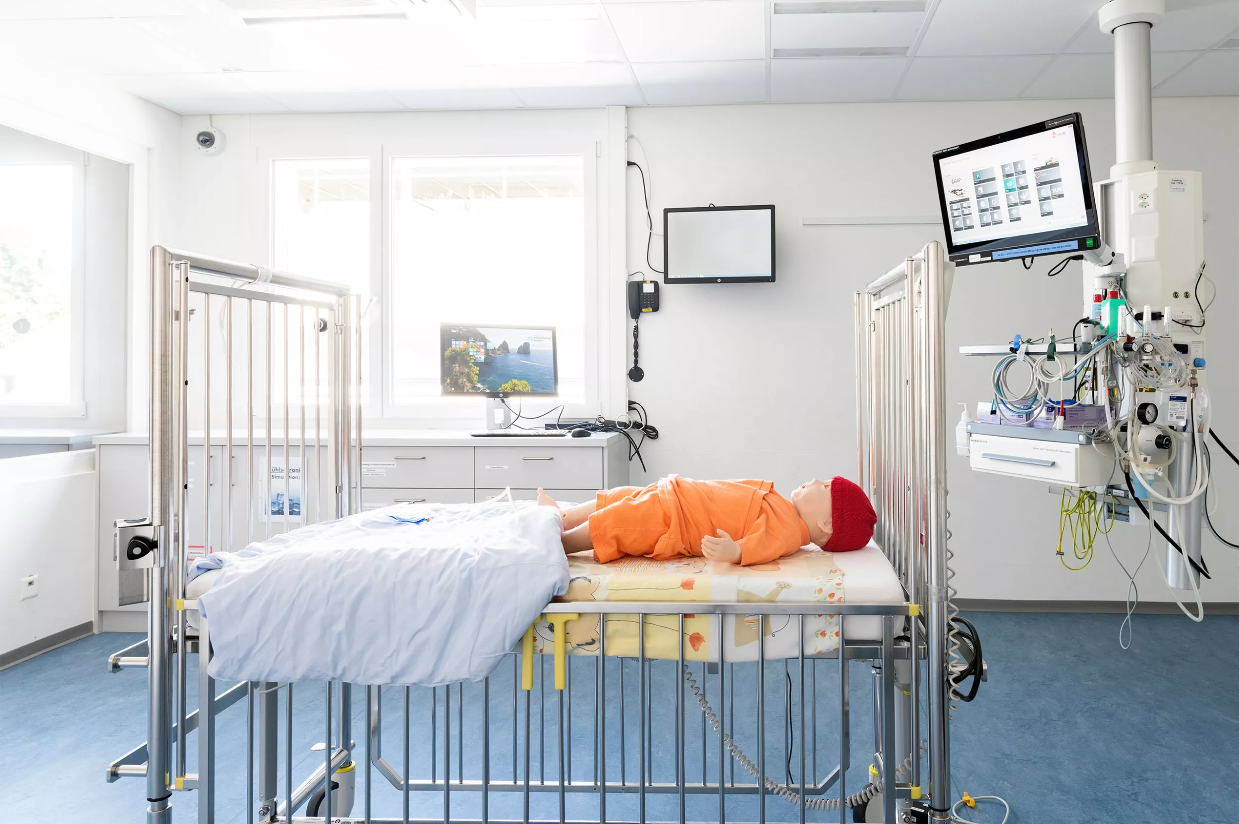 Die Räumlichkeiten des Simulationszentrums des Kinderspitals Zürich