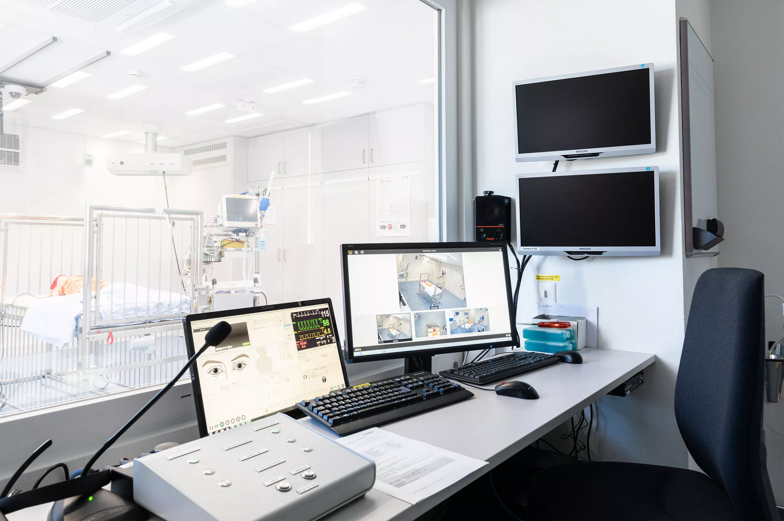 Die Räumlichkeiten des Simulationszentrums des Kinderspitals Zürich