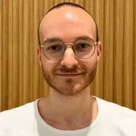 Portraitfoto von Nicola Margelisch, Forschungsgruppe Leukämien, Universitäts-Kinderspital Zürich